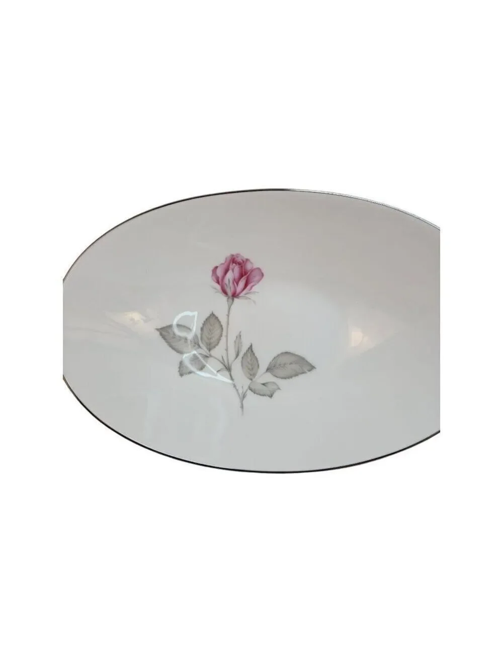 Vintage Zylstra Rose Selected Fine China Oval Serving Bowl Made in Japan
